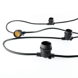 LED belt light garland IP67 220V E27*20, 100W, 10.5m