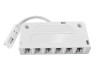 6-hole junction box, white, 100mm 22AWG mini female LEDUA
