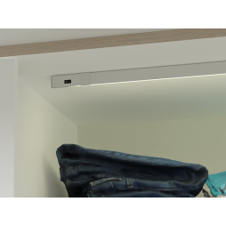 LED lamp with opening/closing sensor, surface-mounted for wardrobe 1100mm 12V 4500K LEDUA