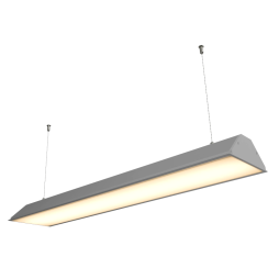 LED pendant linear lamp "N110-1000" 20W 3500K, gray body LEDUA