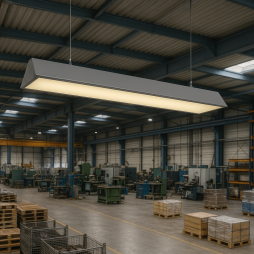 LED pendant linear lamp "N110-3000" 60W 3500K gray housing LEDUA