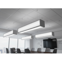 LED pendant linear lamp "N110-1000" 60W U-shaped 4500K gray housing LEDUA