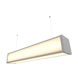 LED pendant linear lamp "N110-2000" 120W U-shaped 3500K gray housing LEDUA