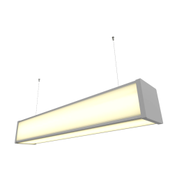 LED pendant linear lamp "N110-3000" 180W U-shaped 4500K gray housing LEDUA