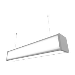 LED pendant linear lamp "N110-3000" 180W U-shaped 6500K gray housing LEDUA