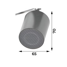 Track speaker AeroLine YZ1825 48V 10W 65*70mm black color LEDUA