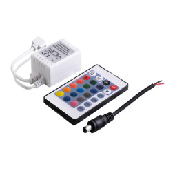 RGB IR controller with 24 buttons 6A 12V LEDUA