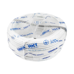 Wire SHVVP 2x0.75 white copper Odesa GOST (100m each)