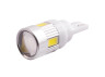 LED car lamp T10-5630-6smd with lens white 24V LEDUA