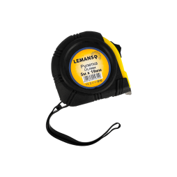 Roulette 5m*19mm LTL70004 yellow-black Lemanso