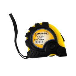 Roulette 5m*25mm LTL70010 yellow-black Lemanso