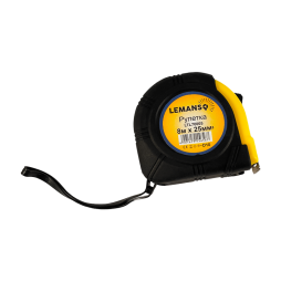 Roulette 8m*25mm LTL70005 yellow-black Lemanso