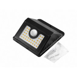 LED street wall lamp with motion sensor + solar battery + battery 3.5W 12V 350lm IP65 LM998 Lemanso