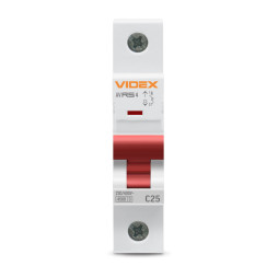 Circuit breaker RS4 1p 25A C 4.5kA VIDEX RESIST