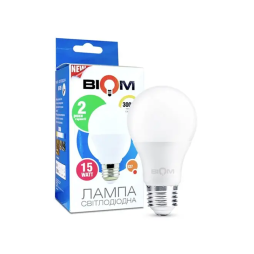 LED lamp A60 15W E27 3000K 175-260V matte VT-515 Biom