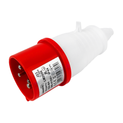 Portable plug (VP) 16A/4p (3p+n) 380-415V IP44 red LEE-014L LM2006 Lemanso