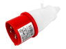 Portable plug (VP) 16A/4p (3p+n) 380-415V IP44 red LEE-014L LM2006 Lemanso