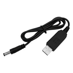 DC cable for router 12V from 5V USB power bank 1A length 1m