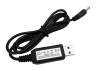 DC cable for router 12V from 5V USB power bank 1A length 1m