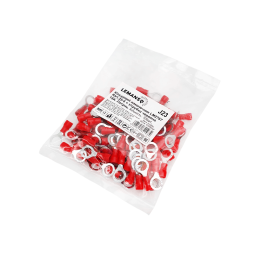Ring tip RV1.25-6 + t/tube (100pcs) red LM2767 Lemanso