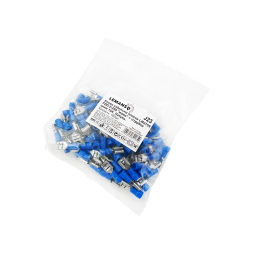 Flat cable terminal FDD-2-250 "female" + t/tube (100pcs) blue LM2759 Lemanso