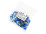 Flat cable terminal FDD-2-250 "female" + t/tube (100pcs) blue LM2759 Lemanso