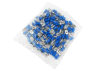 Flat cable terminal FDD-2-250 "female" + t/tube (100pcs) blue LM2759 Lemanso