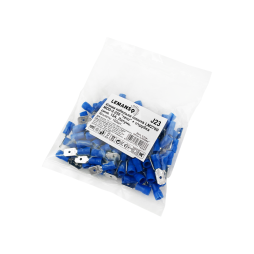 Flat cable terminal MDD-2-250 "male" + t/tube (100pcs) blue LM2760 Lemanso