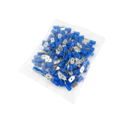Flat cable terminal MDD-2-250 "male" + t/tube (100pcs) blue LM2760 Lemanso