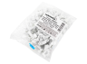 Cable clip 10x18mm flat white 100pcs LMA2781 Lemanso