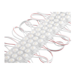 LED modules 2835-3smd 12V IP67 1.06watt with lens white (20pcs per plate) LEDUA