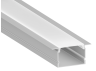 Aluminum profile for LED strip AL-108 2 meters anodized recessed LEDUA