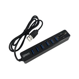 USB HUB with 6 USB 3.0 ports with card reader, in blister, 4-1068, passive