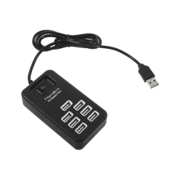 USB HUB with 7 USB 2.0 ports with switch (Model:P-1602), in blister, 4-1070, active