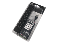 USB HUB with 7 USB 2.0 ports, with switches and backlight, 4-1060, 4-1072, active