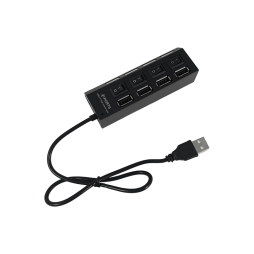 USB HUB to 4 USB 2.0 ports, with switches and backlight, 4-1029, active