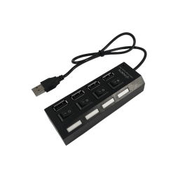 USB HUB to 4 USB 2.0 ports, with switches and backlight, 4-1029, active