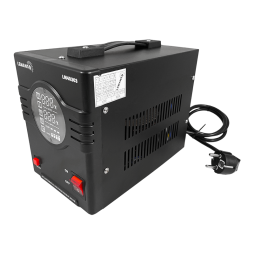 Relay voltage stabilizer single-phase 1500VA 1200W 170-270V black LM40302 warranty 2 years Lemanso