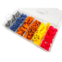 Set of insulating caps for twisting cable 158 pcs in a plastic box LM2669 Lemanso