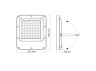 LED floodlight PREMIUM VIDEX F2 30W 5000K