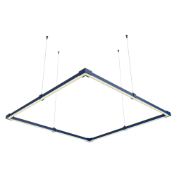 LED pendant, ceiling lamp "Quadra mini" "Quadra mini" square 110-240V 32W 4500k 1000*1000 blue body LEDUA