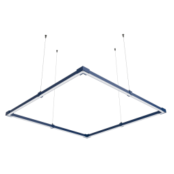 LED pendant, ceiling lamp "Quadra mini" "Quadra mini" square 110-240V 32W 6500k 1000*1000 blue body LEDUA
