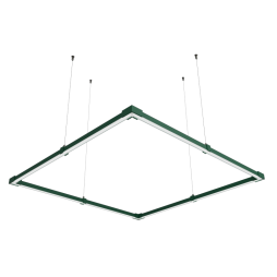 LED pendant, ceiling lamp "Quadra mini" "Quadra mini" square 110-240V 32W 6500k 1000*1000 green body LEDUA
