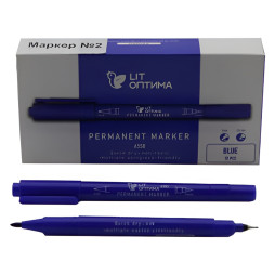 Marker No. 2 double-sided blue 0.5 mm and 1.0 mm