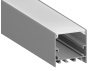 Aluminum profile for LED strip AL-84 2 meters anodized surface mounted, suspended LEDUA