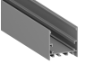 Aluminum profile for LED strip AL-84 2 meters anodized surface mounted, suspended LEDUA