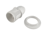 E14 plastic socket/thread-ring+locking ring/white LM2502