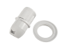 E14 plastic socket/thread-ring+locking ring/white LM2502