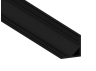 Aluminum profile for LED strip AL-58 2 meters black corner LEDUA