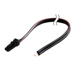 Connector C2541 male black with wire 1000 mm, 2*(0.1-0.35) LEDUA
